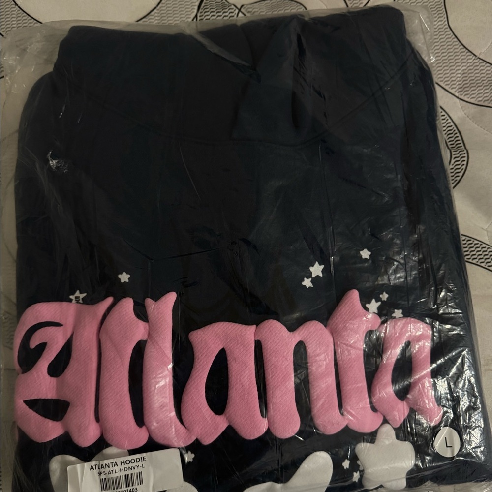 Kids Black and Pink Atlanta Hoodie